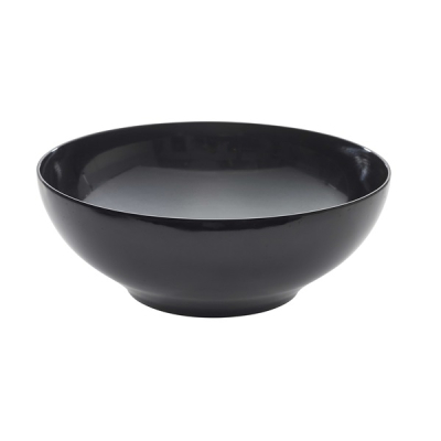 GENWARE MELAMINE BLACK ROUND BUFFET BOWL 302.7OZ