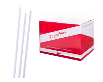 MEMPHIS WHITE SLIM PLA STRAW 5.5Inch 4.3MM(BORE)