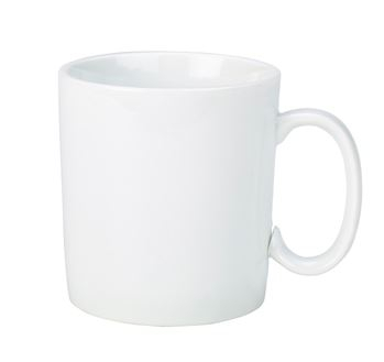 GENWARE PORCELAIN STRAIGHT SIDED MUG 34CL/ 12OZ