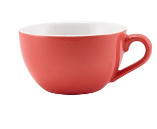 GENWARE PORCELAIN CORAL BOWL SHAPED CUP 25CL/ 8.75OZ