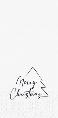 NAPKINS 2-P 1/8 33X33CM MERRY XMAS TREE