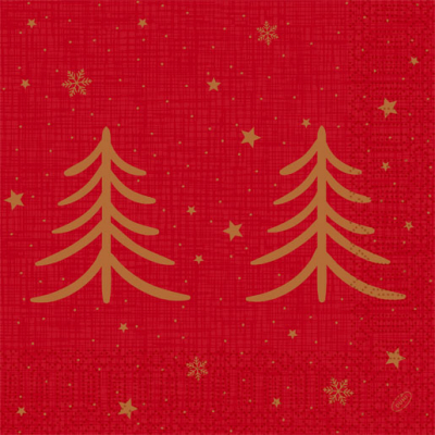 NAPKINS 3-PLY 40X40CM NOEL PISTACHIO