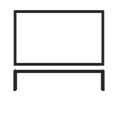 BLACK LUXOR METAL GN1/1 RISE 53 X 32.5 X 12CM