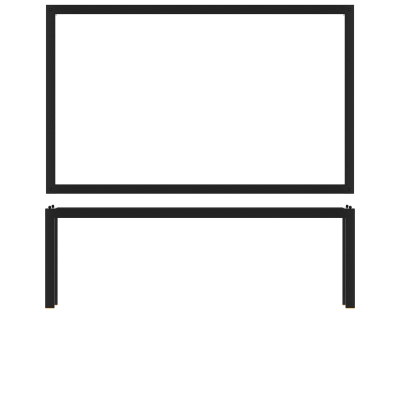 BLACK LUXOR METAL GN1/1 RISE 53 X 32.5 X 17CM