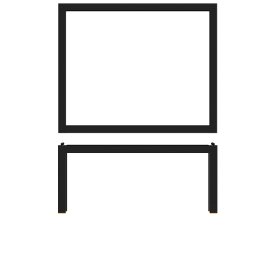 BLACK LUXOR METAL GN1/2 RISE 32.5 X 26.5 X 17CM