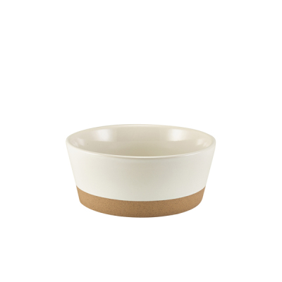 GENWARE KAVA WHITE STONEWARE BOWL 15.5CM