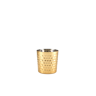 GENWARE GOLD PLATED HAMMERED SERVING CUP 8.5 X 8.5CM