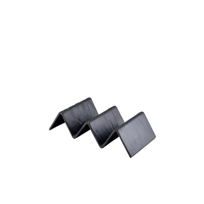 GENWARE MELAMINE MATT BLACK FAST FOOD STAND 2 SLOT