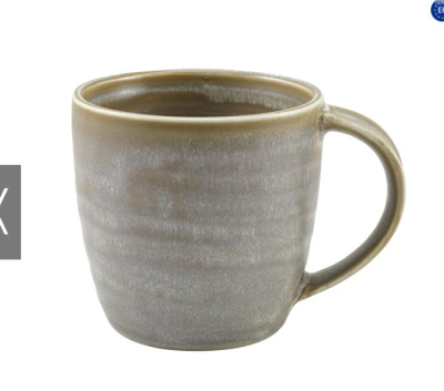 GENWARE TERRA PORCELAIN MATT GREY MUG 10.5OZ