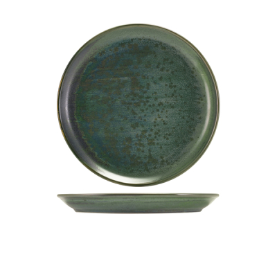 TERRA PORCELAIN AQUA GREEN  COUPE PLATE 24CM