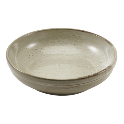 GENWARE TERRA PORCELAIN GREY COUPE BOWL 45.8OZ