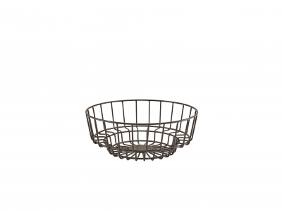 GENWARE BLACK DECO  DISPLAY BASKET 25 X 10CM