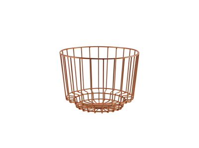 GENWARE COPPER DECO  DISPLAY BASKET 25 X 18CM