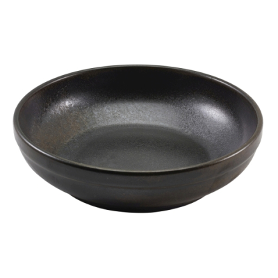 GENWARE TERRA PORCELAIN BLACK COUPE BOWL 35.3OZ