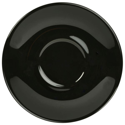 GENWARE PORCELAIN BLACK SAUCER 5.3Inch