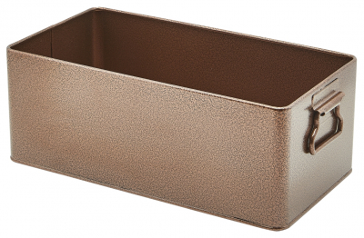 GENWARE GALVANISED STEEL ANTIQUE COPPER BOX GN 1/3