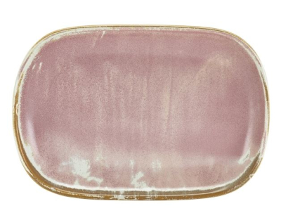 GENWARE TERRA PORCELAIN ROSE RECTANGULAR PLATE 9.4X6.5Inch