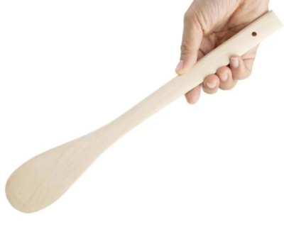 WOODEN SPATULA ROUND END 30CM 12Inch