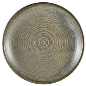 GENWARE TERRA PORCELAIN MATT GREY COUPE PLATE 11Inch
