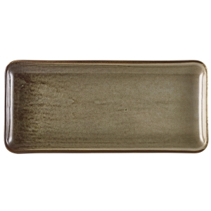 GENWARE TERRA PORCELAIN GREY RECTANGULAR PLATTER 11.8X5.5Inch