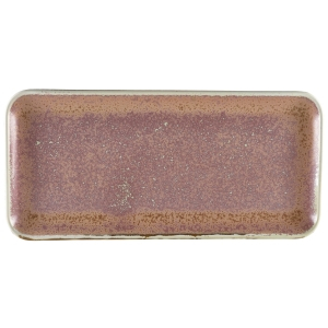 GENWARE TERRA PORCELAIN ROSE RECTANGULAR PLATTER 14.2X6.5Inch