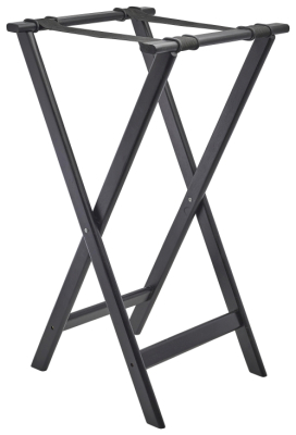 GENWARE BLACK WOODEN TRAY STAND 1815WDBK
