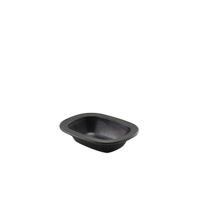 GENWARE BLACK VINTAGE STEEL PIE DISH 8.4OZ