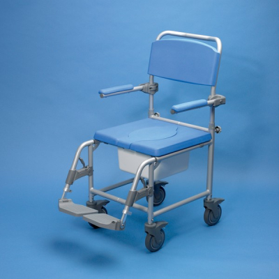 DELUXE SHOWER COMMODE CHAIR - ATTENDANT-PROPELLED
