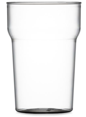 ELITE PREMIUM POLYCARBONATE NONIC PINT GLASS 20OZ/590ML LINED CE
