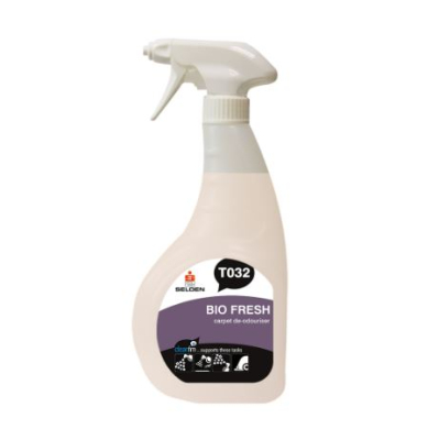 SELDEN BIO FRESH CARPET DE-ODOURISER TRIGGER 750ML