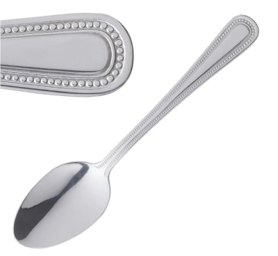 OLYMPIA BEAD DESSERT SPOON X12 C129