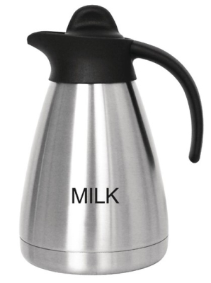 OLYMPIA SCREWTOP VACUUM MILK JUG 1LTR  CL372