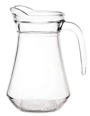 OLYMPIA GLASS JUG 1LTR X6 GF923