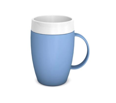 ORNAMIN LIGHT BLUE HANDLED MUG CLASSIC SHAPE