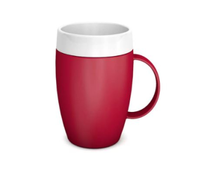 ORNAMIN RED HANDLED MUG CLASSIC SHAPE