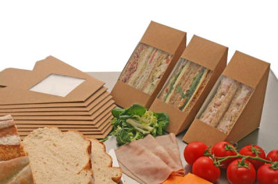 KRAFT DEEPFILL SANDWICH WEDGE BIODEGRADABLE