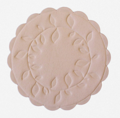 WHITE PAPER COASTER WAX BACKED 90MM