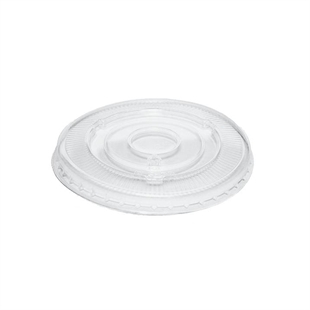 PET 6OZ KRAFT PORTION CUP FLAT LID CLEAR KPCLIDF6