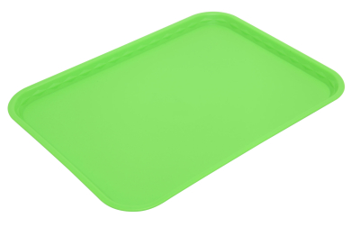 POLYPROPYLENE FLAT TRAY LIME 41X30CM 042/LIM
