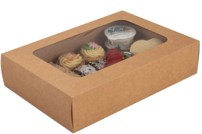 SMALL PLATTER BOX WITH WINDOW 334X232X76.5MM