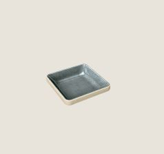 PLAYGROUND NARA GREY BOWL FLAT SQUARE 9X9CM 2.6OZ X6