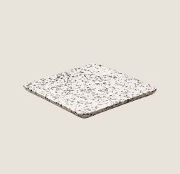 PLAYGROUND STONE TERRAZZO SQUARE PLATTER DARK 18X18CM X1