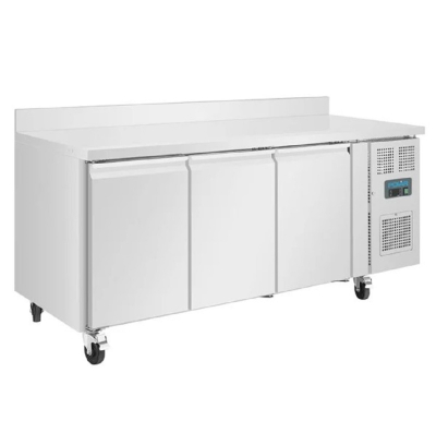 POLAR U-SERIES TRIPLE DOOR COUNTER FREEZER + UPSTAND 417L