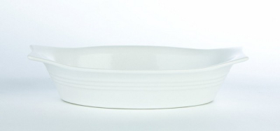 WHITE BAKEWARE OVAL BAKING DISH 24CM/9.5Inch