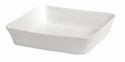 WHITE BAKEWARE SQUARE BAKER 26X26X5.5CM/10X10X2.25Inch