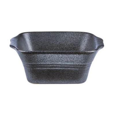 DPS PORCELITE CAST IRON EFFECT SQUARE BOWL 12oz
