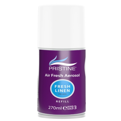 PRISTINE AIR FRESHENER AEROSOL REFILL FRESH LINEN