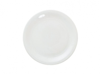 GREAT WHITE NARROW RIM PLATE 9.5Inch 24CM