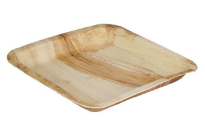 SQUARE PALMLEAF PLATE 24CM