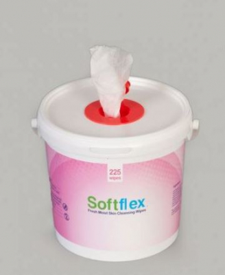 PATIENT CLEANSING WET WIPES BUCKET 225SHEETS